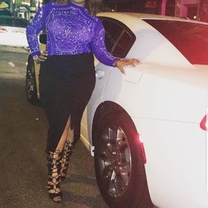 Black gladiator heel